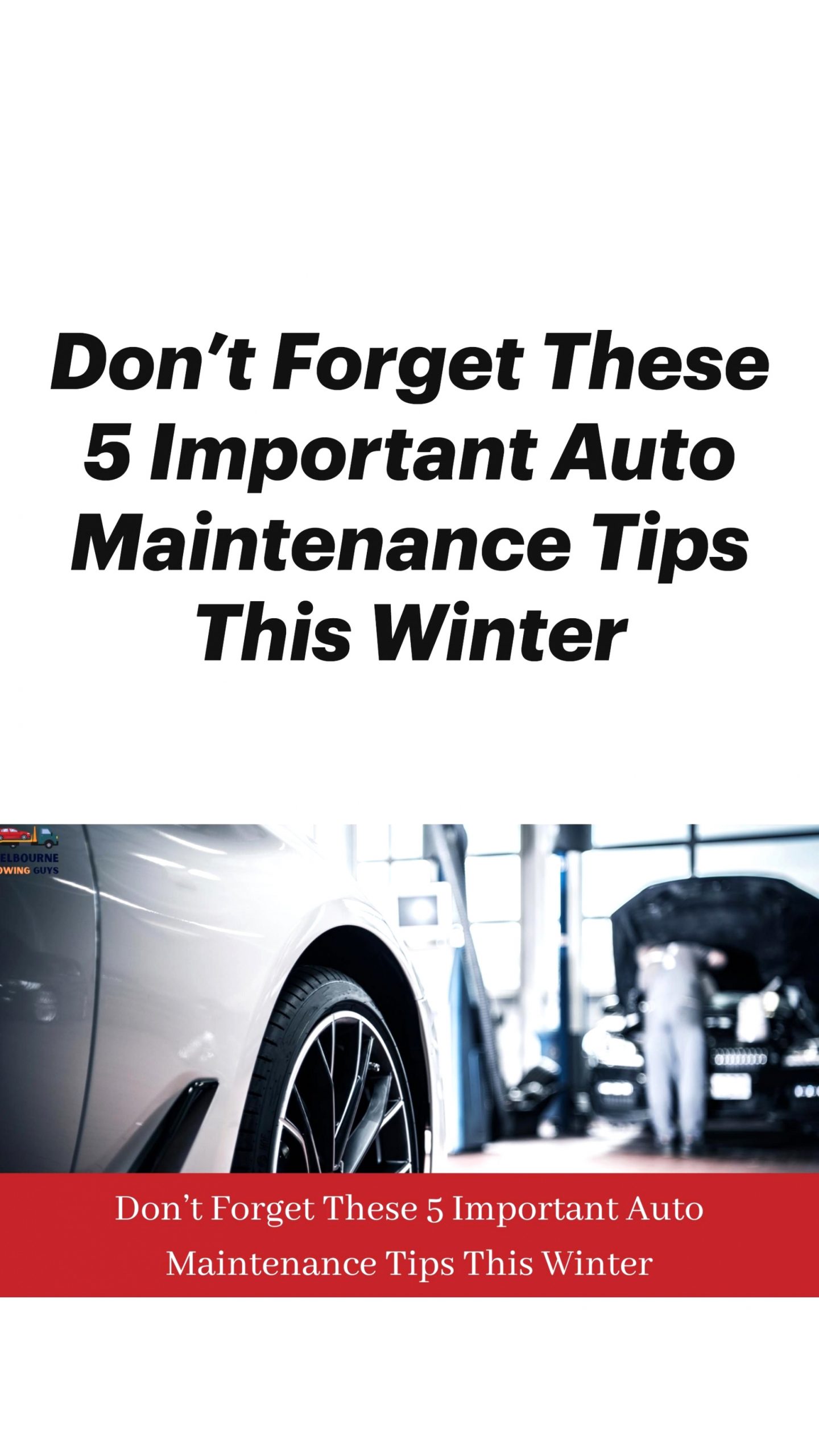 Cars and Truck Insurance Provider In Arcadia, Hancock County Dans Don’t for these 5 Important Auto Maintenance Tips This Winter
