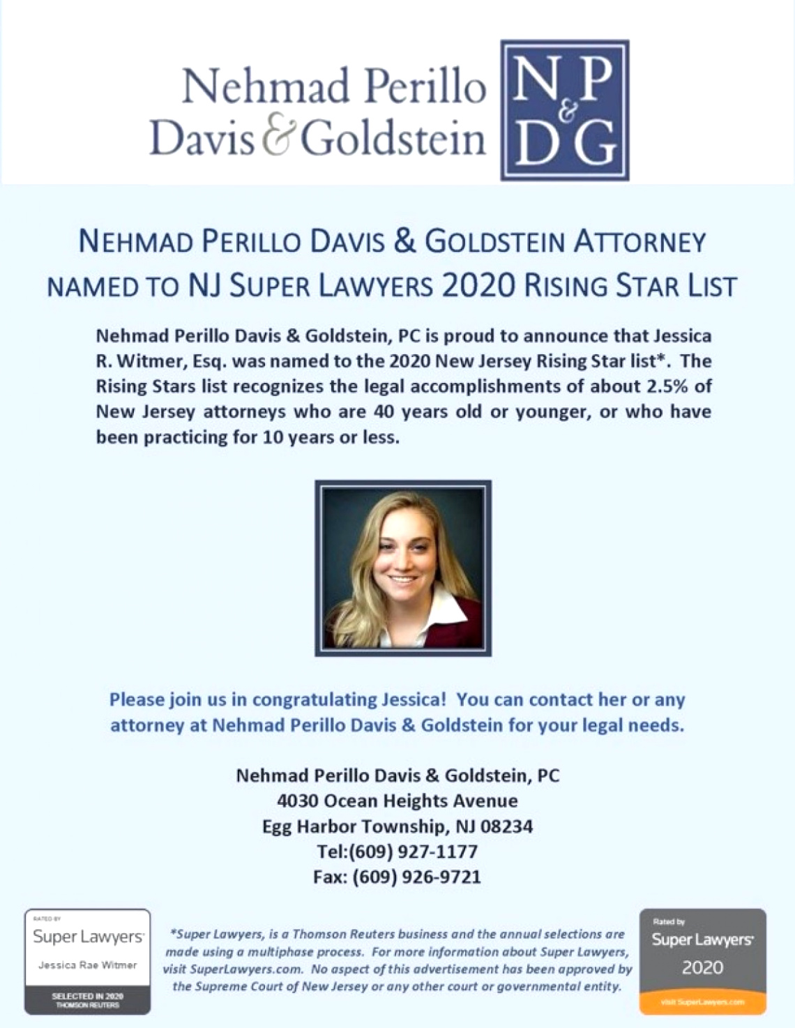 npdg attorney named to nj super lawyers 2020 rising star list