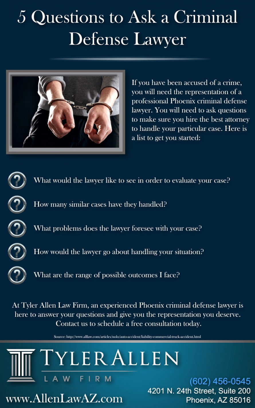 5 questions ask phoenix criminal defense lawyer