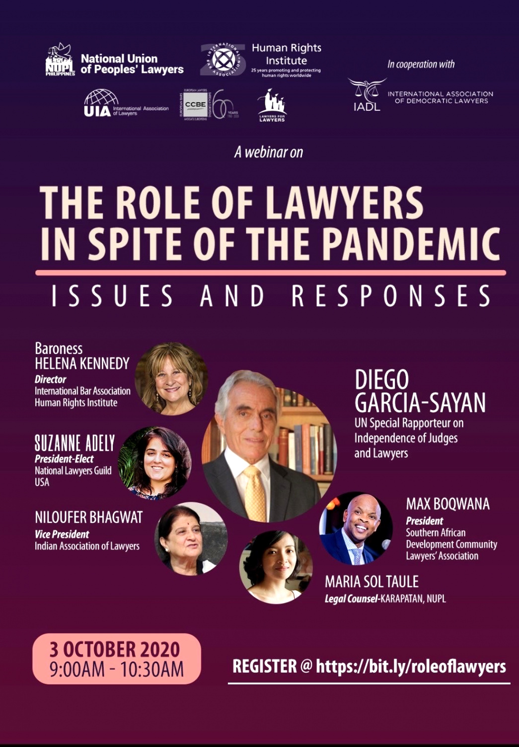 webinar the role of lawyers in spite of the pandemic