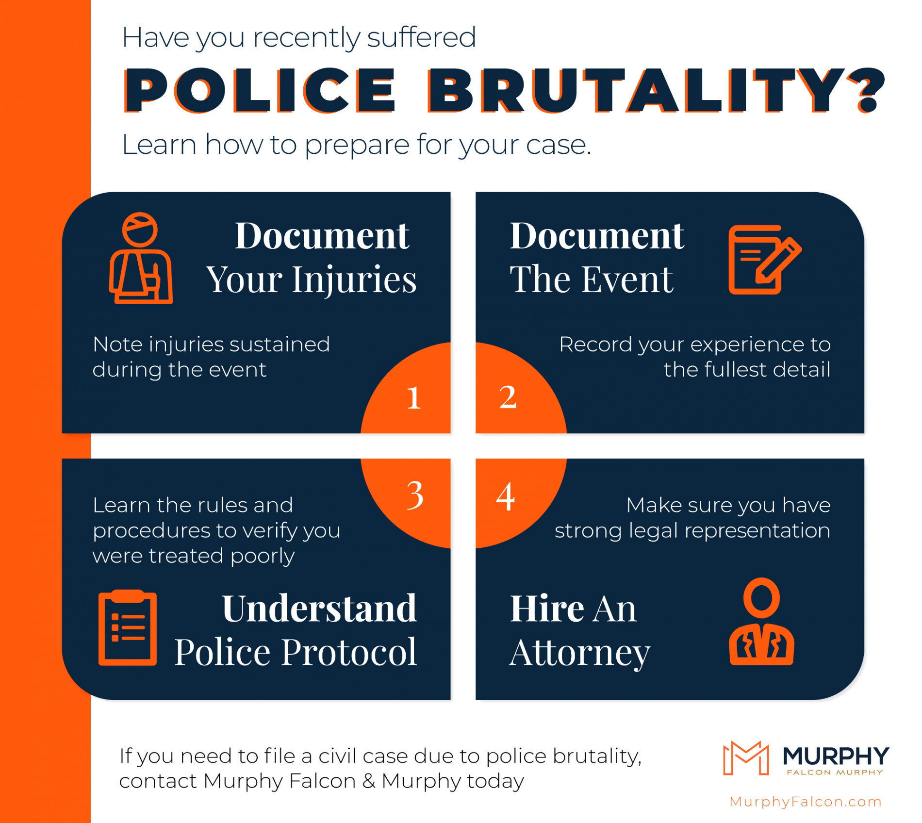 how to handle cases of police brutality