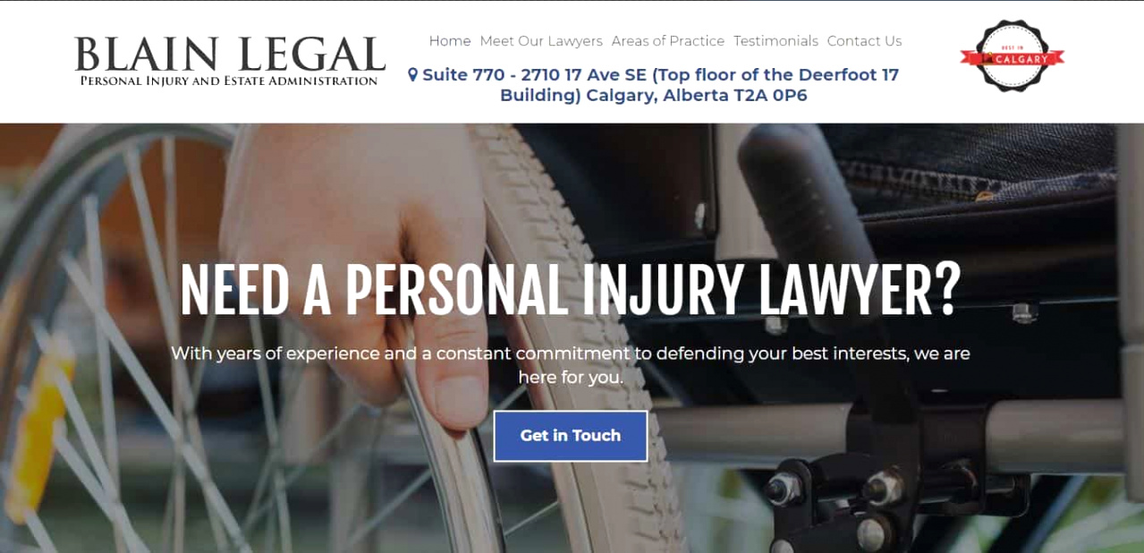 best personal injury lawyers calgary