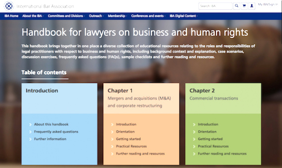 handbook for lawyers on business and human rights